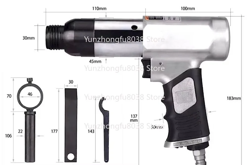 TY82723 Air Close Hammer, Close Up To 18 Ga. (1.2mm) Quick and Easy! 2300 BPM Air Conditioning Door Manufacture