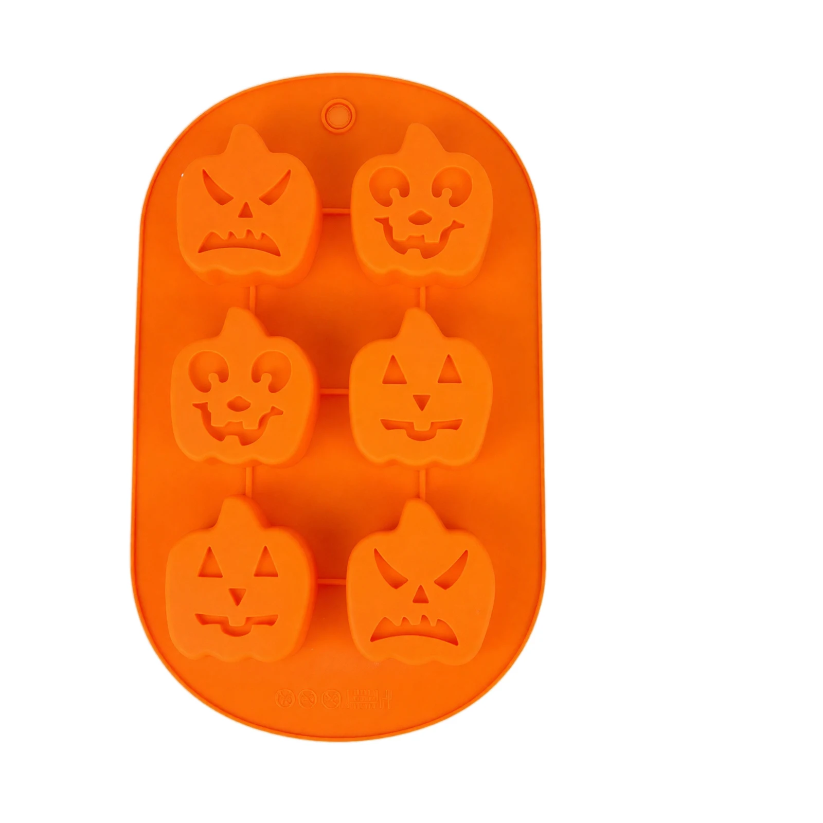 3D Halloween Silicone Mold with Pumpkin Ghost Skull Bat Design, Party DIY Cake Mold, Home DIY Soap and Candle Making Molds