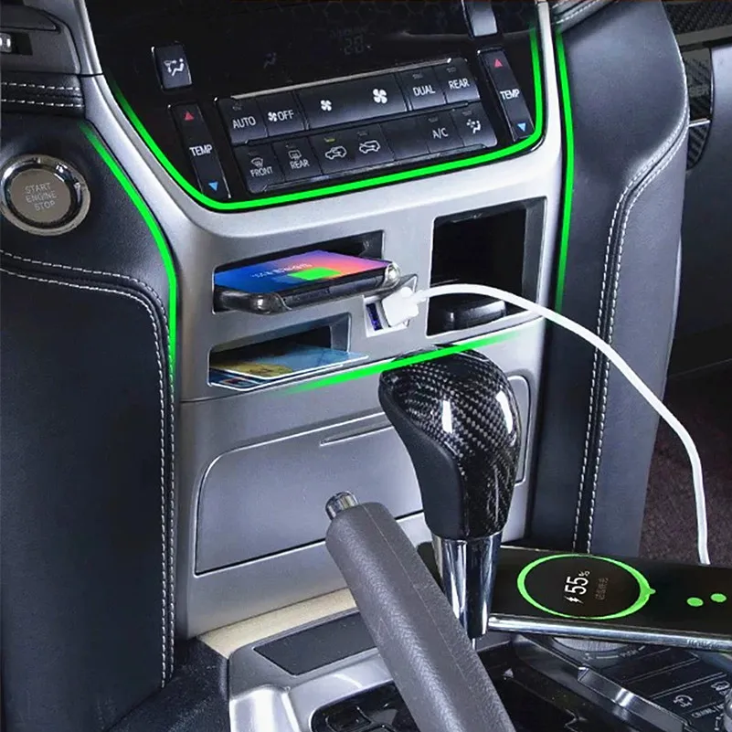 Wireless Quick-Charging Panel Suitable Center Console for Toyota Land Cruiser LC200 (2016 - 2021 Models)