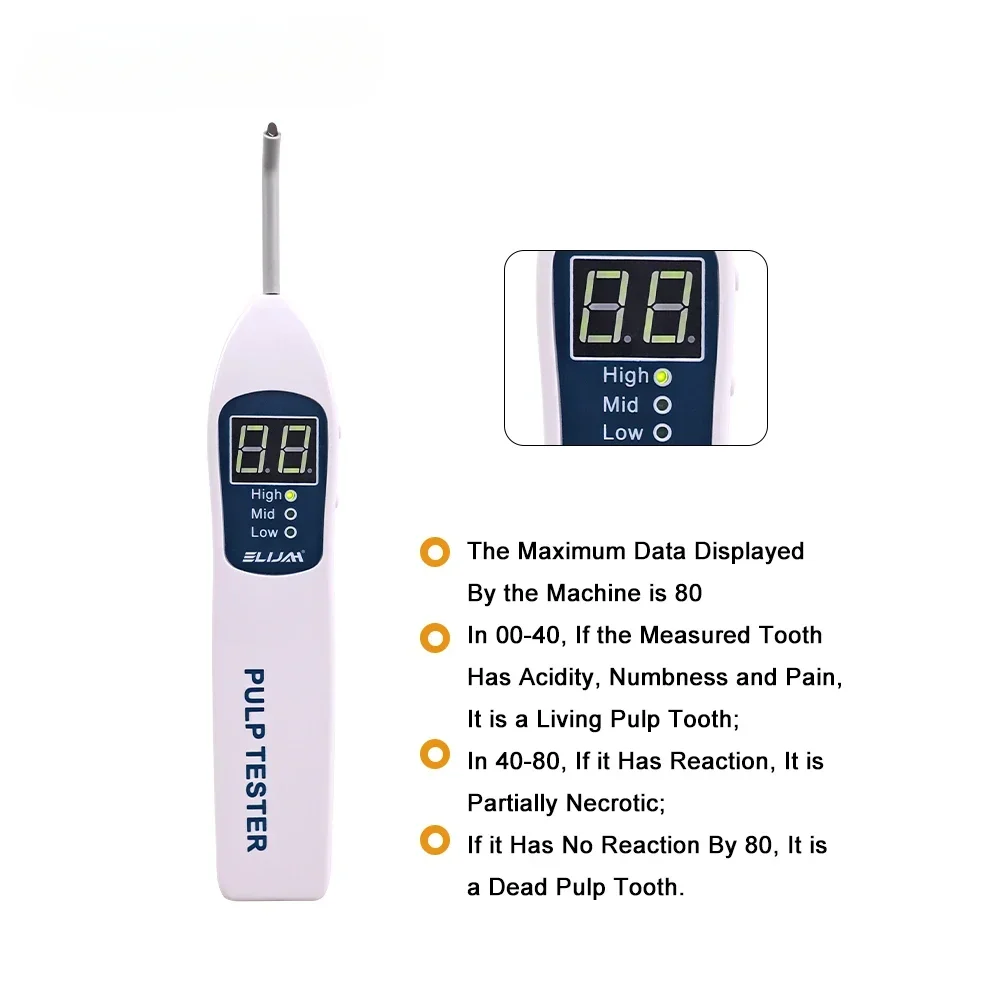 Testador de polpa endodontia dental C-PULSE dental testador de estado de nervo dental instrumentos de canal radicular câmara intraoral testador de vitalidade