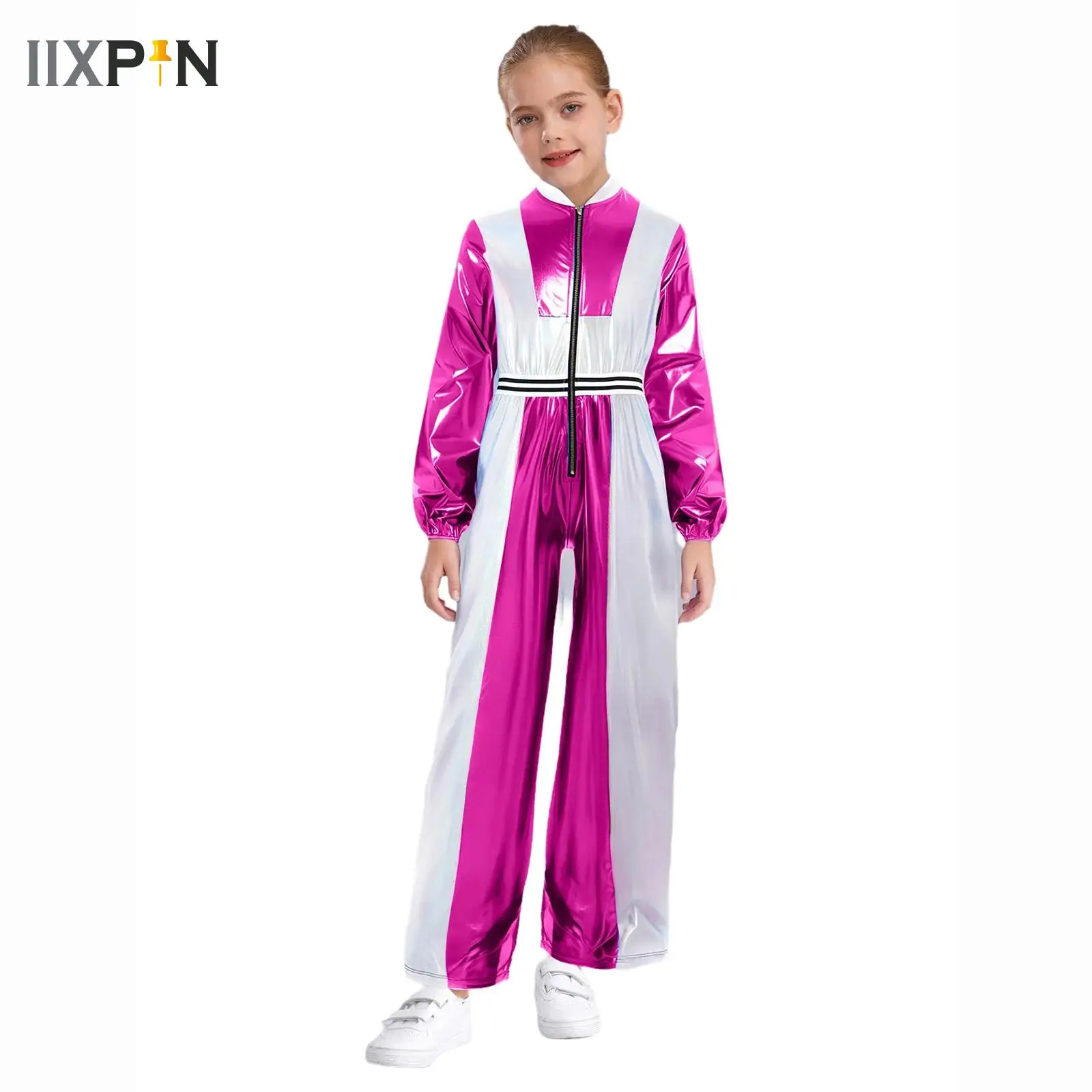 

Girls Cosplay Alien Robot Costume Outerspace Astronaut Role Play Full Length Bodysuit Carnival Halloween Roleplay Party Costumes