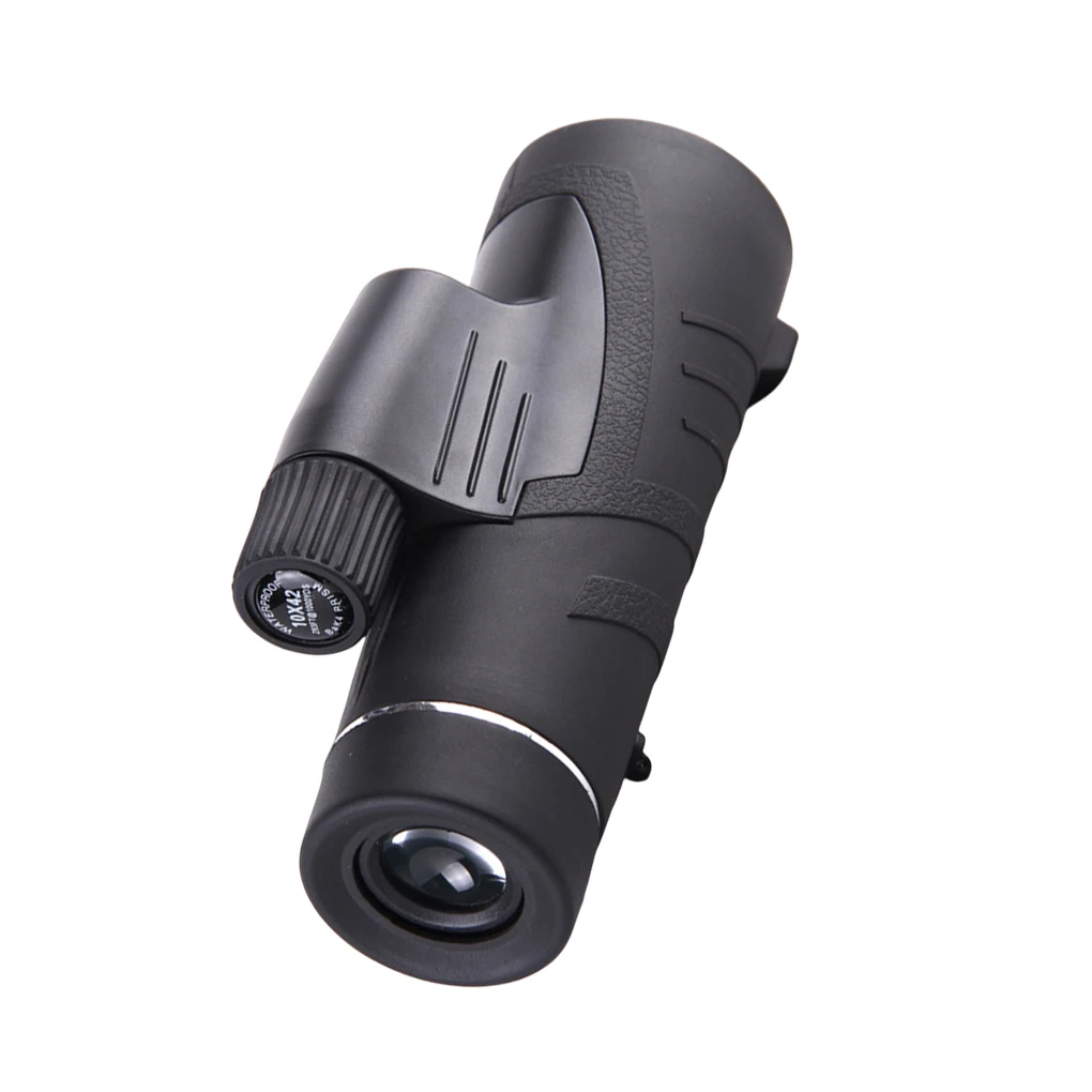 Monocular ajustable para senderismo con perilla para adultos y niños, telescopio de mano 10x42, equipo para exteriores, regalo de cumpleaños