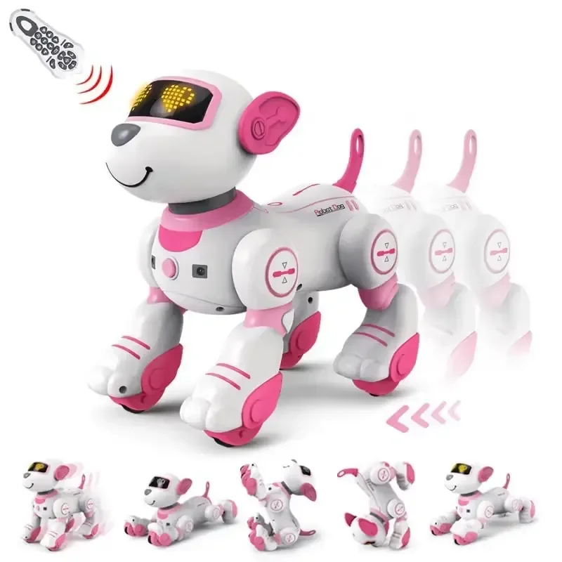 Mini AI RC Robot Dog Toy Programmable Interactive Pet Education Dance Voice Control Touch Sensor Walking Gift