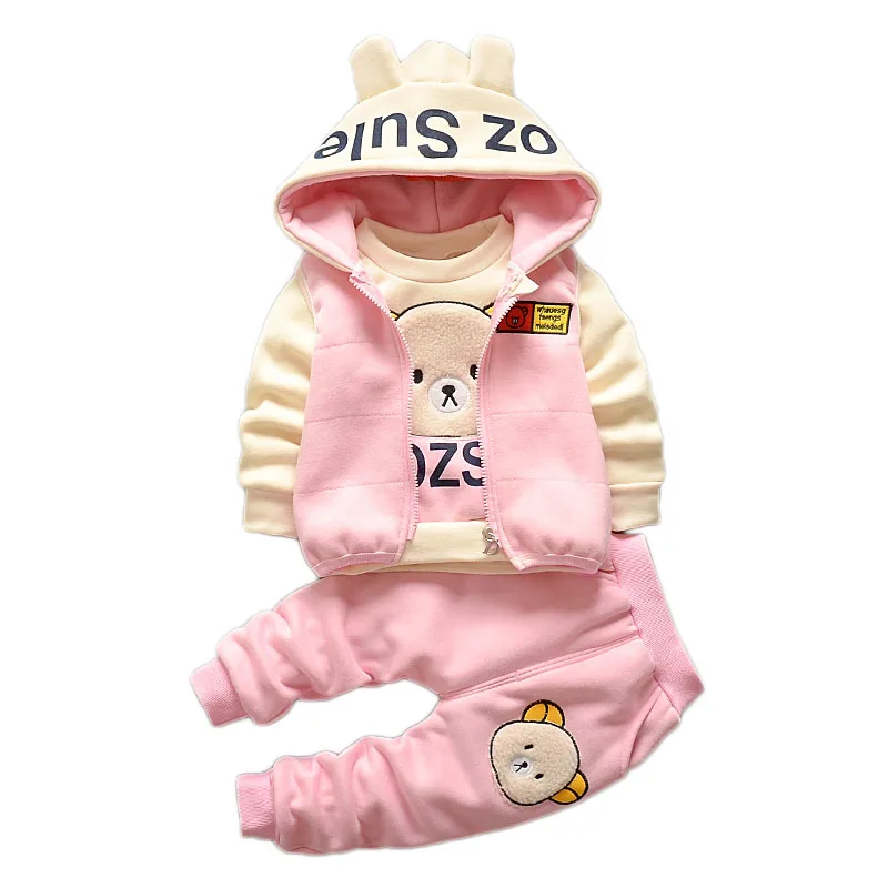 Baby Christmas Cartoon Sports Suit, infantil, crianças, crianças, moletom, calças, quente, outono, inverno, novo, apressado, 3pcs, 2023