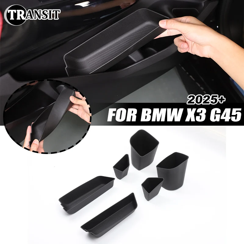 

For BMW X3 G45 2025 + Car Door Storage Box Organizer Tray Stowing Tidying Interior Accessories