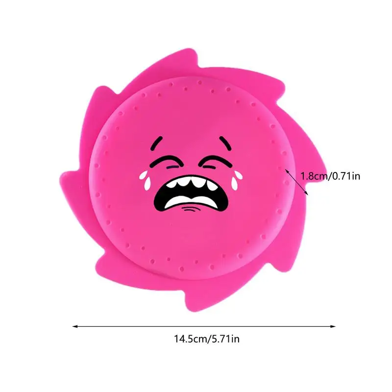 متعة رش الماء على شكل قرص كرتوني ، ألعاب حمام سباحة سيليكون ، رمي ناعم ، أقراص تخطي للصيف ، الأيام الحارة