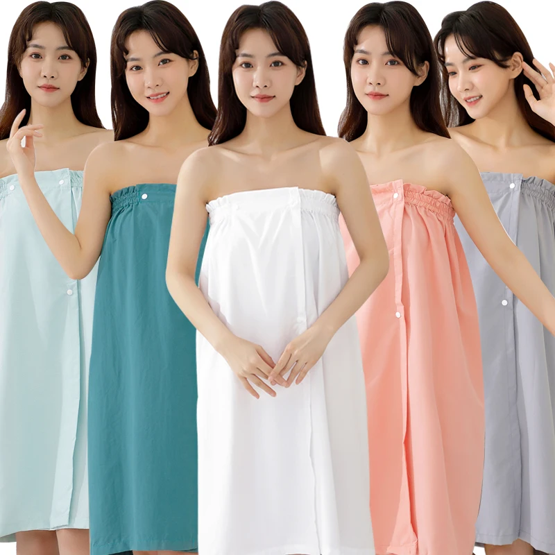 Pure Cotton Beau Salon Waed Batobe Women's Sle Wrap Chest Summer Thin Cotton Bath Dr Towel Home Fabric Goods