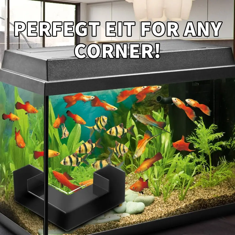 Plastic Aquarium Corner Tunnel Fish Tank Decoration Pet Supplies Aquarium Cave Viewing Tunnel Fish Bed