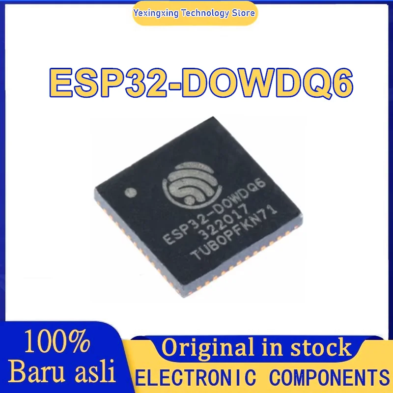 10PCS ESP32-D0WDQ6 SMD IC dual-core MCU Wi-Fi & Bluetooth combo chip QFN 48-pin