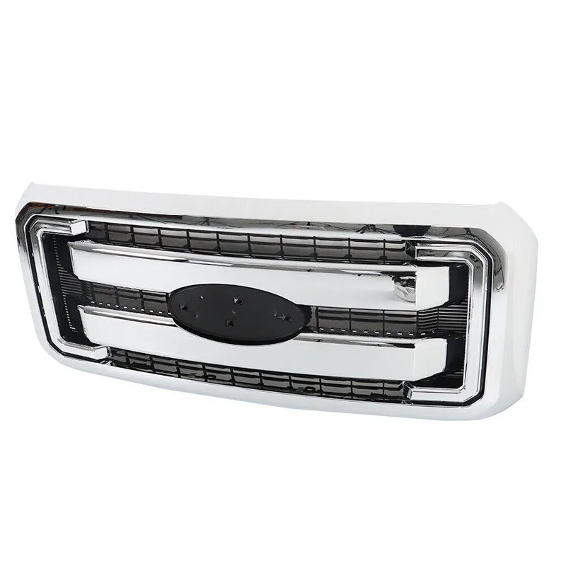 Front bar middle grid assembly for automotive modification