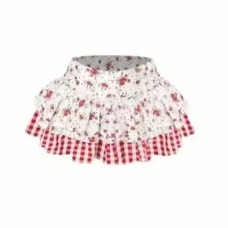 Japan top skirt Y2k Lace Skirt Women Kawaii Summer White High Waist Layered Ruffles Patchwork Cute Sexy Mini Skirt Soft Girl