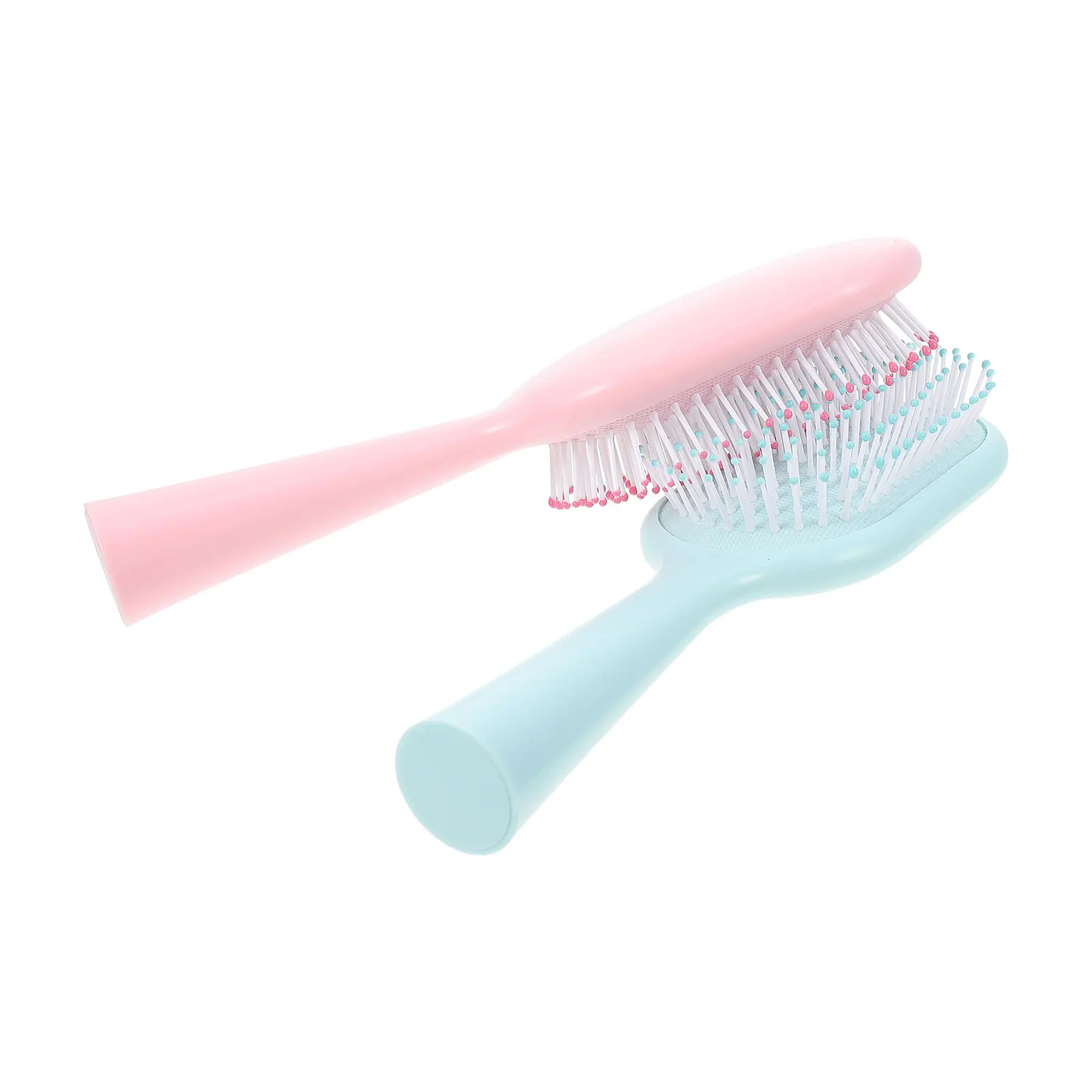 

2Pcs Hair Combs Scalp Massager Detangler Ergonomic Salon Hairdressing Combs Handle Long Short Hair Styling Gifts