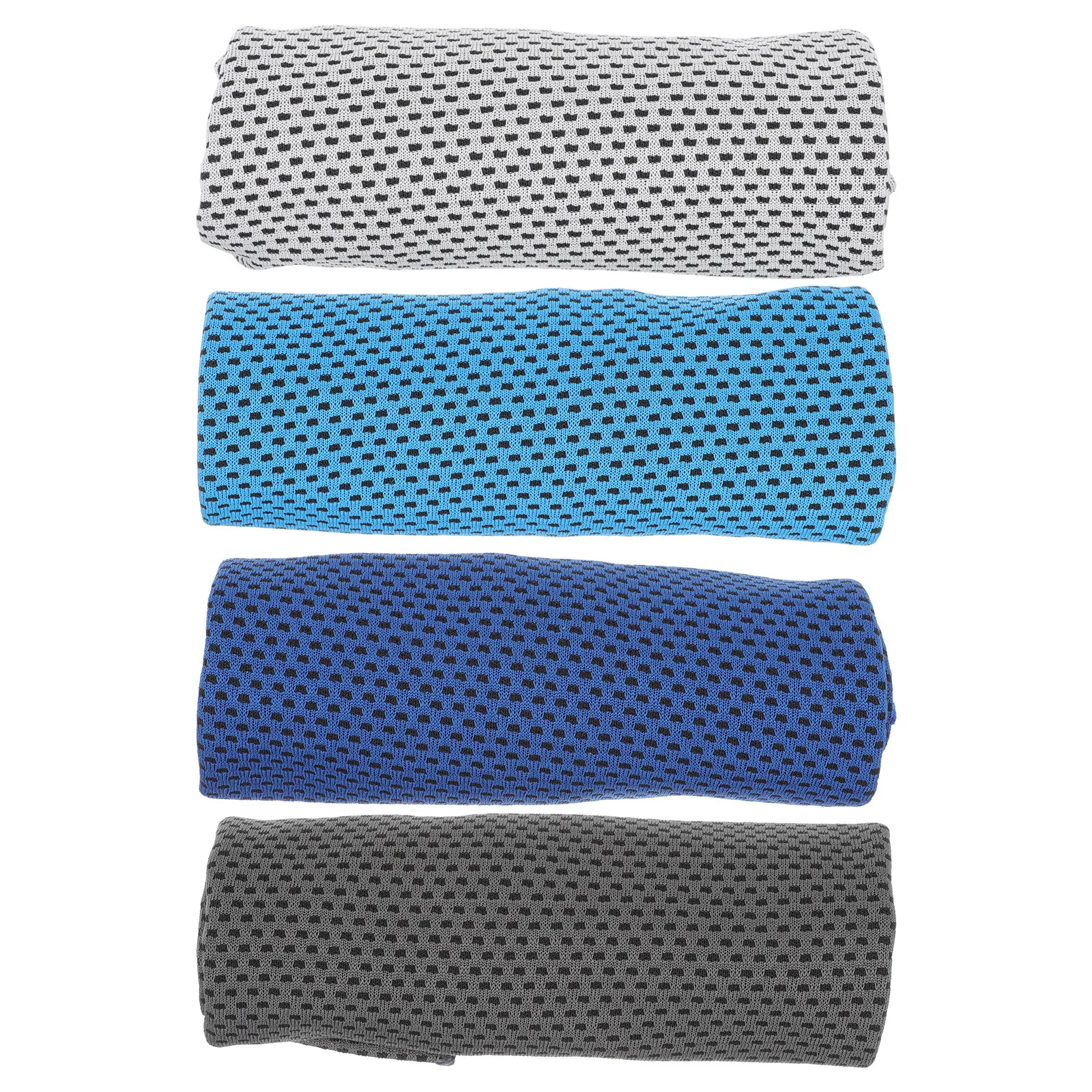 4Pcs Cooling Ice Face Towel Ultra Absorbent Fast Drying Breathable Polyester Towel for Workout Fitness Yoga Beach Travel
