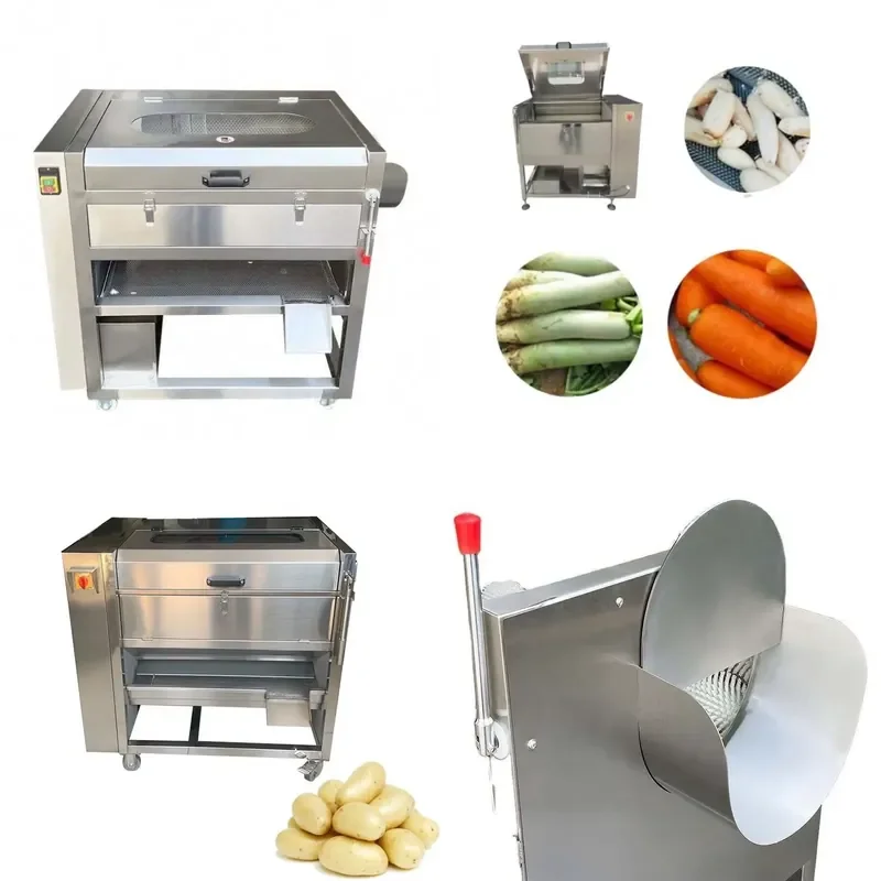 High Capacity Automatic Vegetable Peeler for Restaurants and Bakeries Carrot Potato Peeling Machine