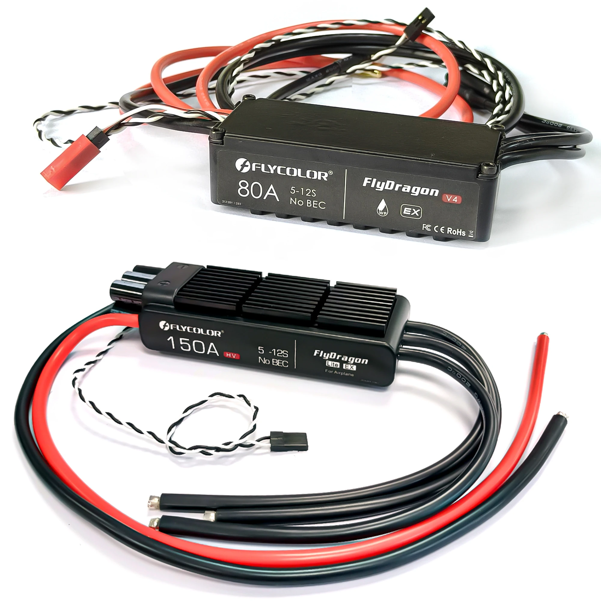 Flycolor 150A /80A ESC Electronic Speed Controller 5-12S Brushless ESC for JP EDF Motor / RC hobby model aircraft helicopter