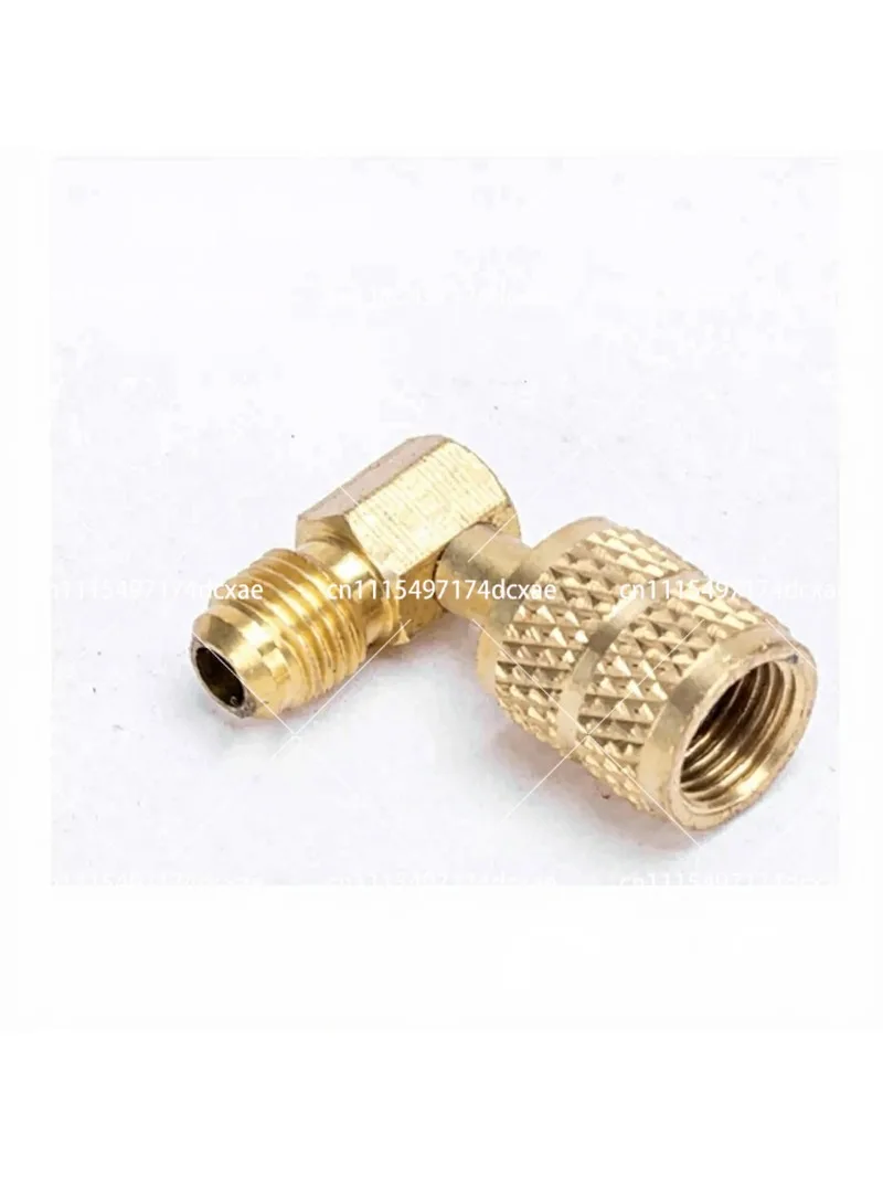 Brass 3-Way Bending Flared Fitting 1/4 Inch SAE Adapter for Fuel Line Air Brake
