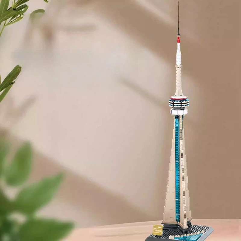 

SEMBO Toronto CN Tower Building Blocks Children's Hand-assembled Landmark Building Educational Toy Model Desktop Ornament Gift
