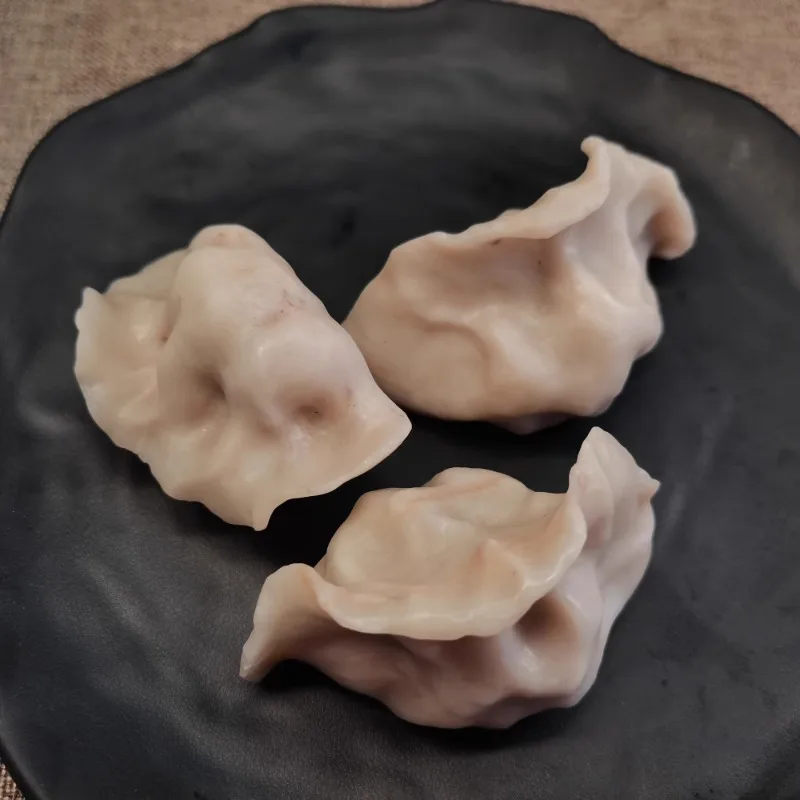 Changbai Mountain Intangible Cultural Heritage Stone Carving Baiyun Jade Dumplings