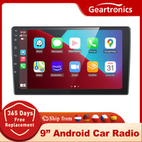 Geartronics 9 inch Car Radio Carplay Multimedia Player Navigation Android Auto GPS WIFI for Nissan Hyundai Toyota Honda Ford