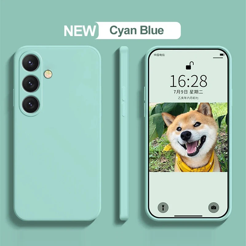 Original Phone Cover For Samsung S26 Case Soft Liquid Silicone For Galaxy S20 S21 S22 S23 S24 S25 FE Plus S26 Ultra