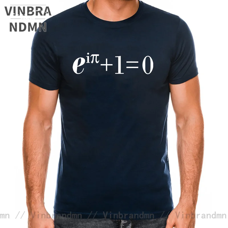 Vinbrandmn Funny Euler Equation Maths T-Shirt College Geek Nerd Teacher Math Tshirt men High Quality Adult Youth Casual Clothing