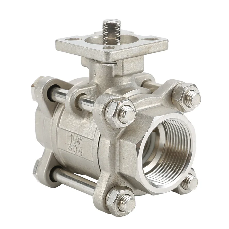 

304 stainless steel three-piece thread high platform ball valve GQ11F-16P steam industrial manual