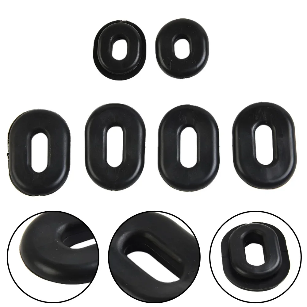 Black Rubber Side Cover Grommet Set For Honda CB CL SL XL100 CB CT SL TL XL125 CB200/500/550/750 Easy To Install