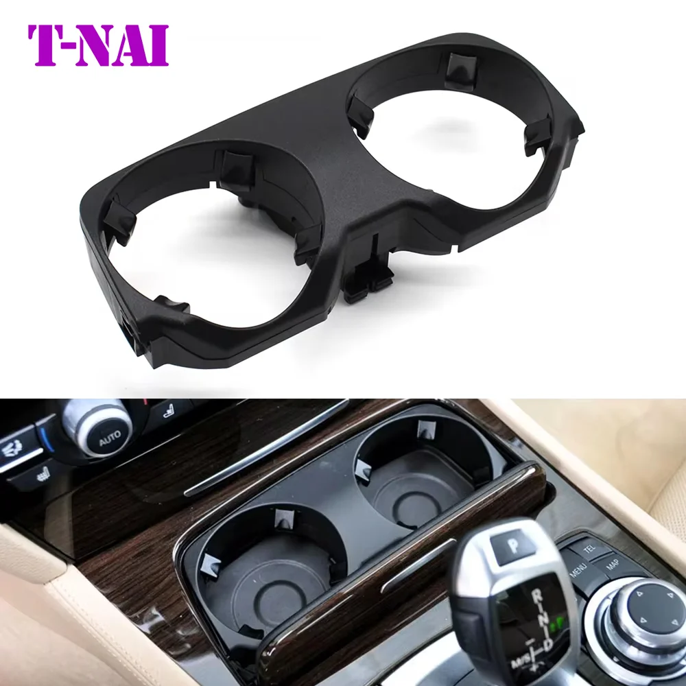 LHD RHD Car Center Console Water Cup Holder Cover For BMW 7 Series F01 F02 728Li 730Li 735Li 740Li 750Li 755Li 51169179820