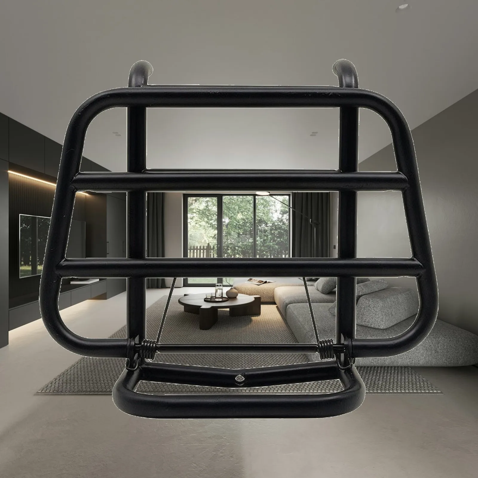 Front Luggage Rack with Mounting Brackets Black Front Luggage Rack Compact Low-Profile for Commuters, Everyday Errands, City Use