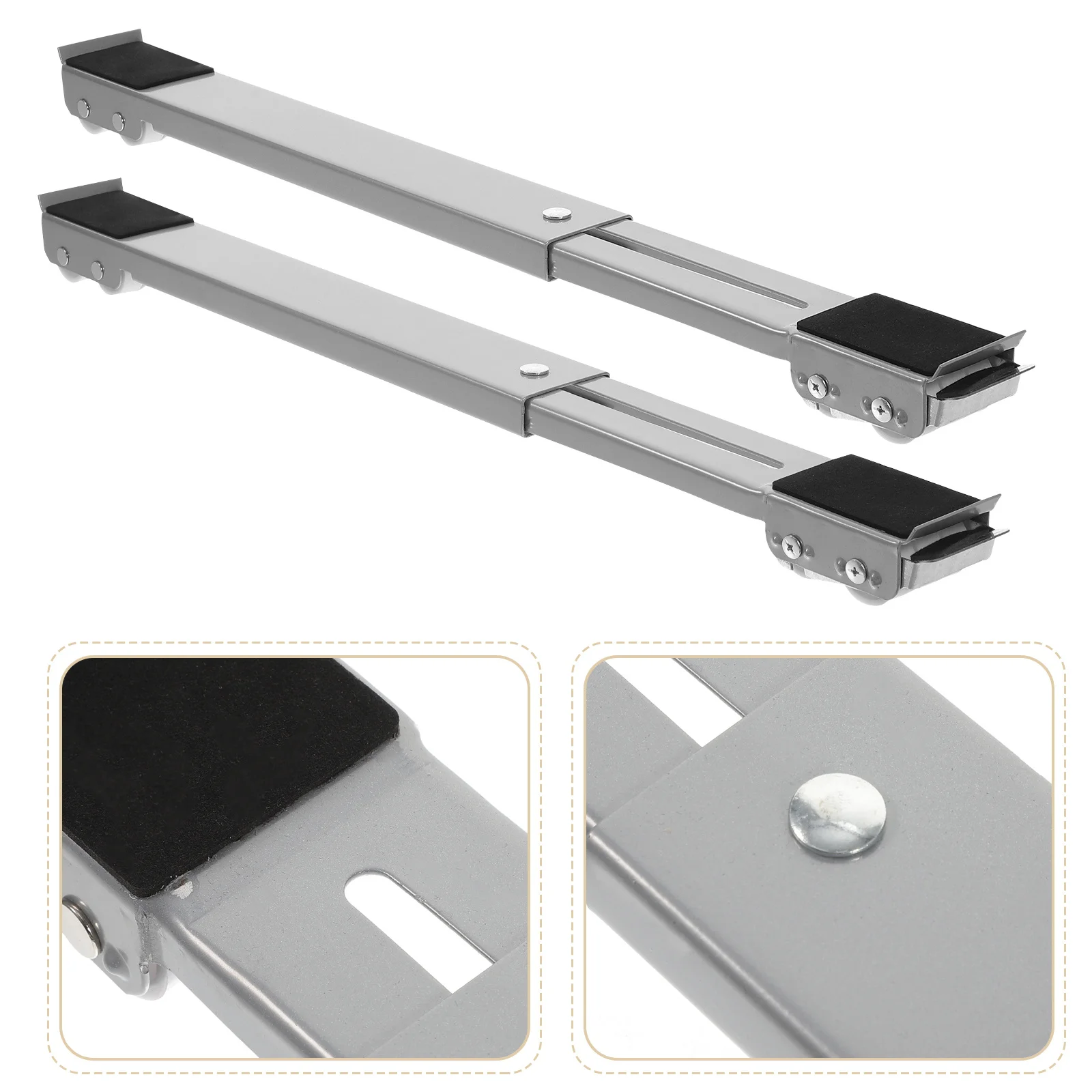 1 زوج قاعدة الغسالة قابلة للتمديد قابل للتعديل حامل الهاتف المحمول لغسالة الثلاجة الأجهزة المتزلجون عربة الأجهزة المتزلجون #4