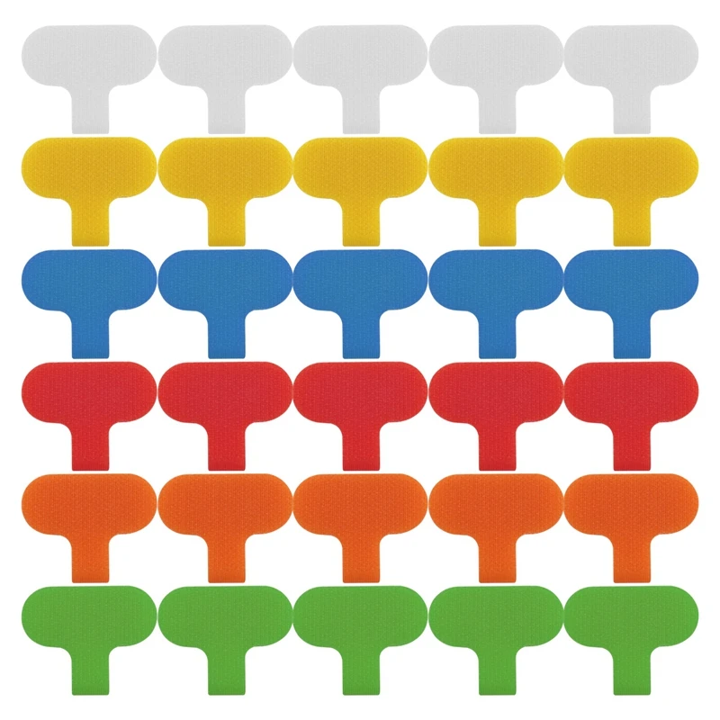 

30 Piece Cable Labels Cord Labels Write On Wire Labels Tags Plastic For Cable Management And Identification-AT35