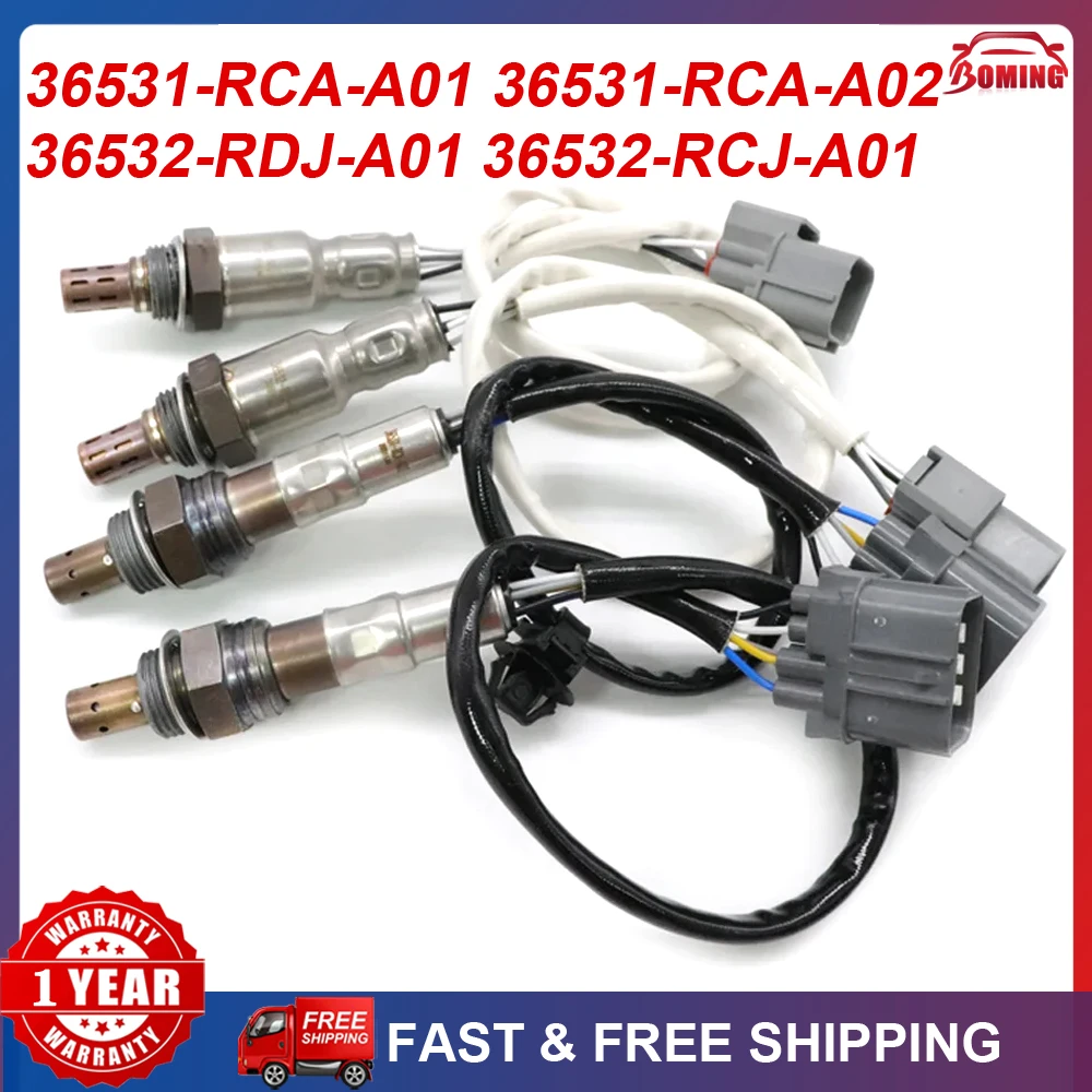 

4PC New Car Lambda O2 Oxygen Sensor 36531-RCA-A01/A02 36532-RDJ-A01 36532-RCJ-A01 For Honda Odyssey Pilot Ridgeline Acura MDX RL