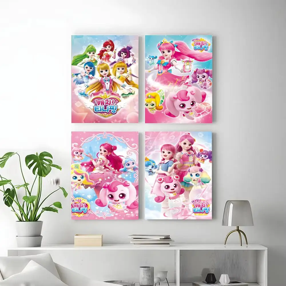 Animation C-CatchS TeeniepingS Poster  Iconic Poster Wall Art Print Poster Decorative Mural Home Decor Gift Unframed