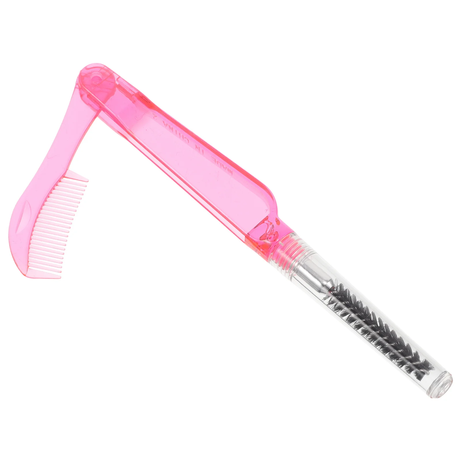 الأحمر طوي المزدوج رئيس رمش مشط 2in1 فرشاة ماسكارا فاصل الحاجب الاستمالة ماكياج الجمال أداة رمش فرشاة أمشاط