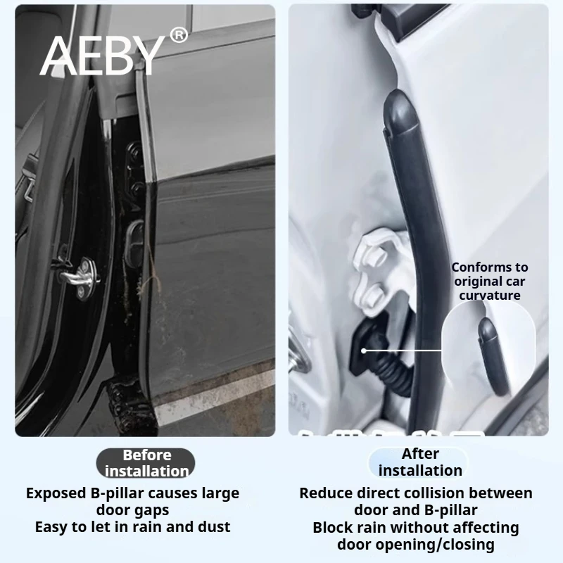 Picture 4: AEBY For BYD Sealion 7 2024 C Pillar Sound Insulation Strip, Car Noise Reduction Dust Proof Seal, Soundproofing Padding Trim