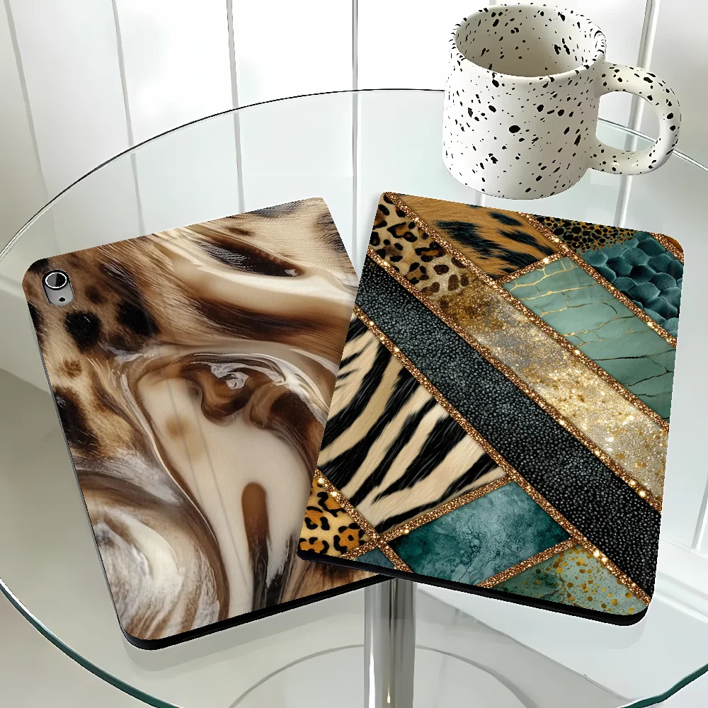 Fluid Leopard Print Case for Samsung Galaxy Tab S10FE S9+ S10 Lite S11 S7 S8+ A11 A8 A7 Lite S10 Plus A9Plus S9 FE With Pencil