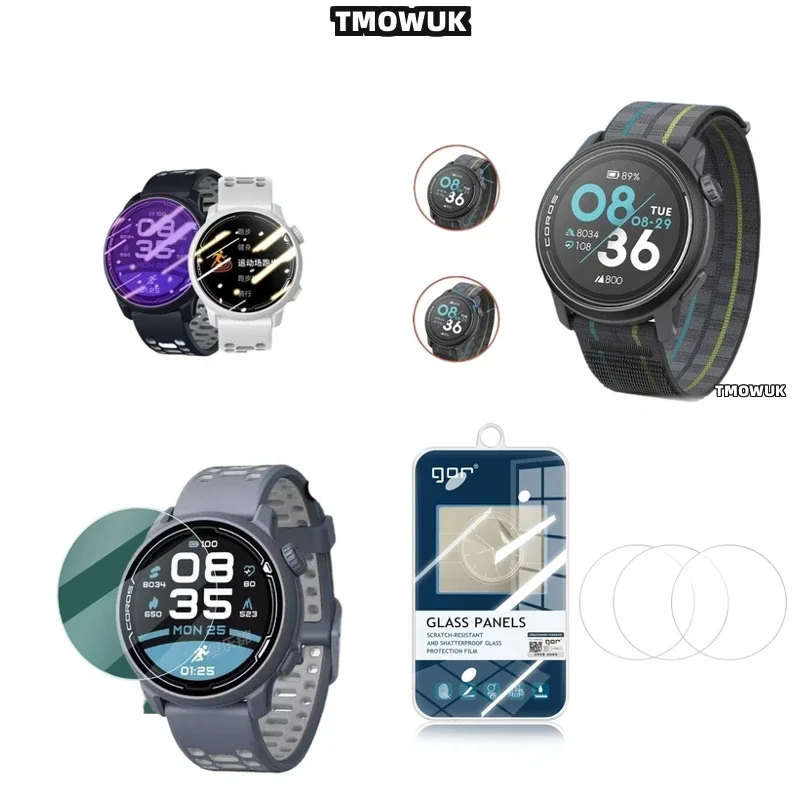 

Для Coros PACE 2 3 42 46 MM APEX 2 Pro VERTIX 2 2S - Защитное стекло с твердостью 9H, устойчивое к царапинам, для многофункциональных спортивных часов.