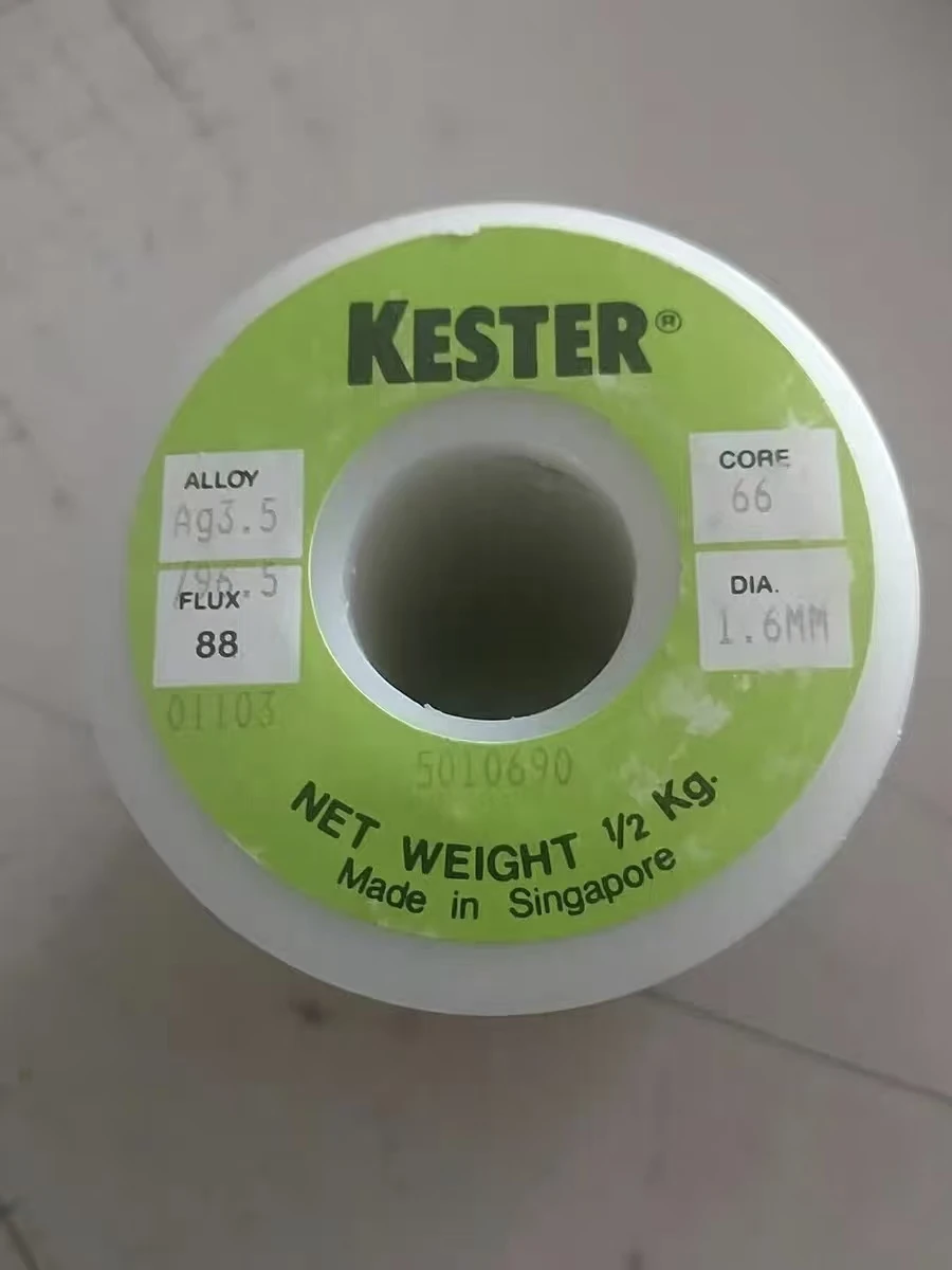 America Imported Kester High Silver Solder Wire 96.5Sn 3.5Ag Wire diameter 1.6mm Lead Free Solder Wire