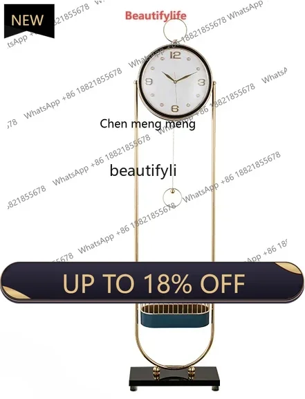 

P178 Modern Light Luxury Living Room the Grandfather Clock Home Standing Decoration Creative Decoration Fashion Clock A15