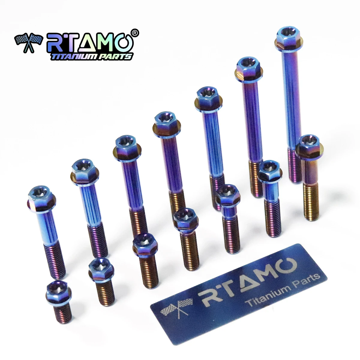 RTAMO 1PC TItanium Bolt M8X15-90 Flange Torx Head Screw for Bike Motorcycle Caliper Disc Brake Lever Refitted