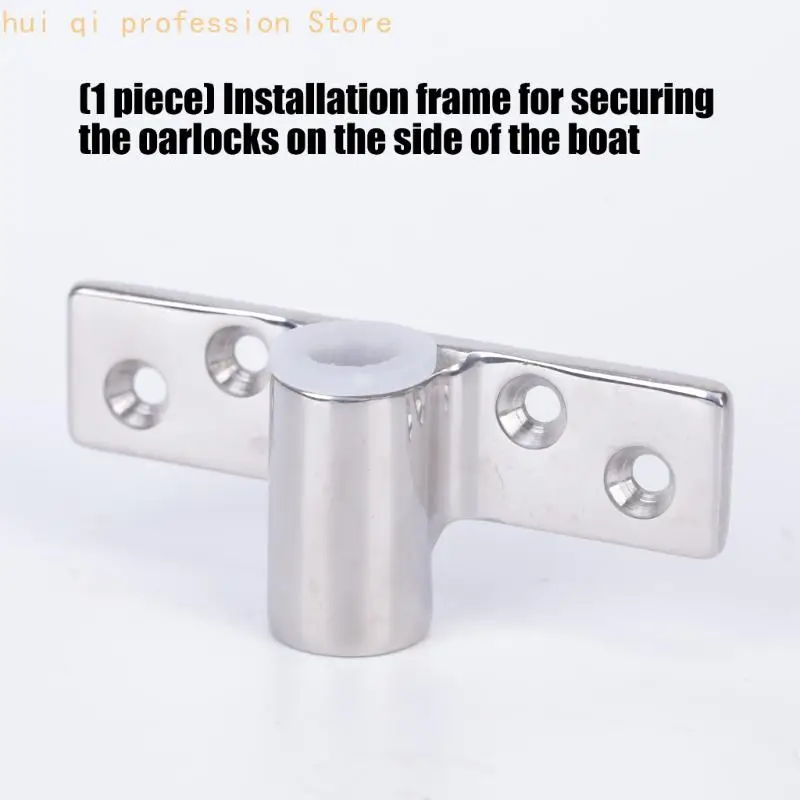 Marine Oarlock Socket Bracket 316 Edelstahl Side Mount Base H8WE – Detail 2