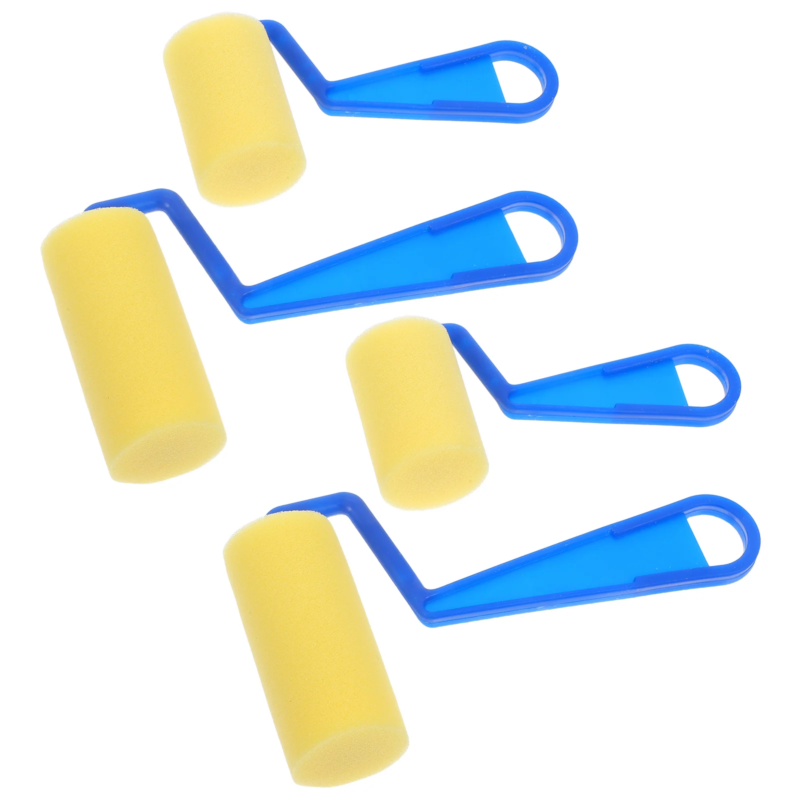 

2 Sets Sponge Brush Painting Set Kids Color Sponges Creative Design Durable Safe Material Reusable Easy Clean Lesson