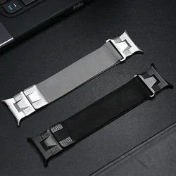 Milanese de estilo Mecha de lujo para Samsung Galaxy Watch Ultra 47mm correa de acero inoxidable para Galaxy Ultra NO Gaps banda de extremo curvado