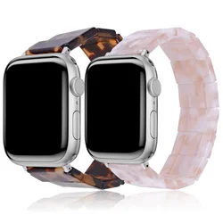 Resin Strap for Apple Watch Band 41mm 40mm 42mm 44mm 45mm 49mm 46mm Elastic Solo Loop Bracelet for IWatch Ultra 10 9 8 7 SE 6 5