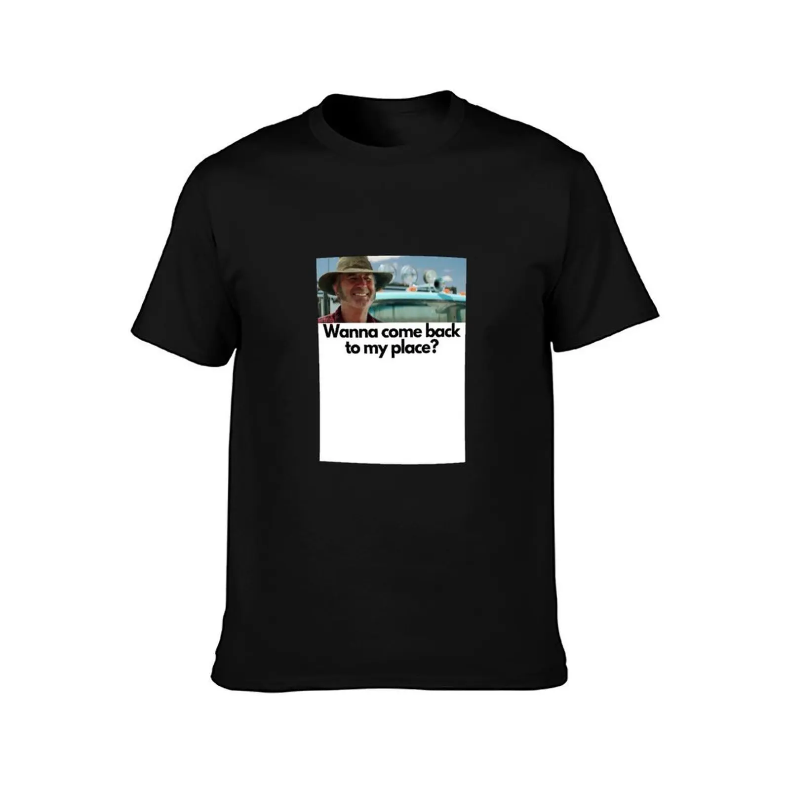 Wanna come back to my place? T-Shirt funny t shirts man T-Shirt