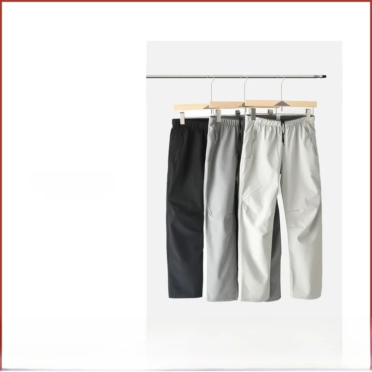 

Мужские спортивные мягкие брюки ell на открытом воздухе, повседневные брюки, ветрозащитные, водоотталкивающие, с 3D пошивкой, прямые брюки, подходят для осени