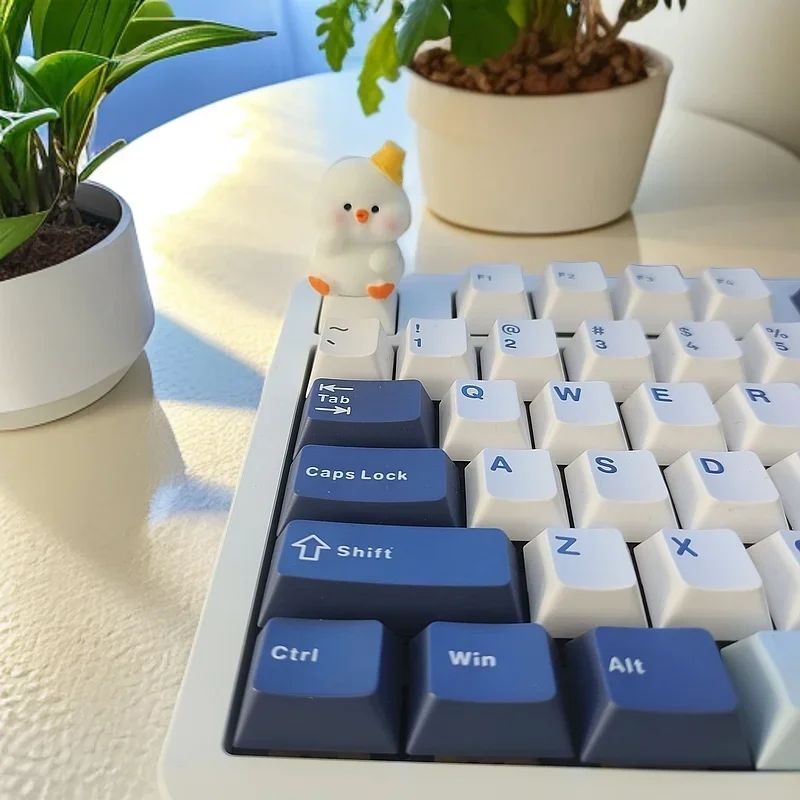 

Cute Little Duck Custom Keycaps for Mechanical Keyboard Caps DIY Desktop Decorations Car Ornaments PC Gamer Keycap Toys Gifts
