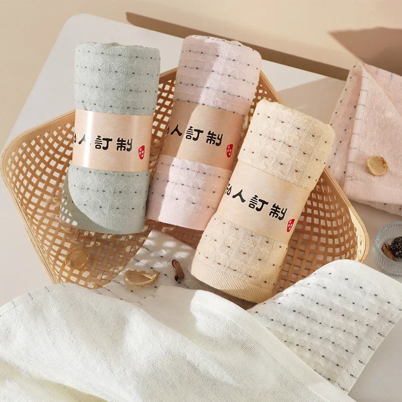 Japanese and Korean Gauze Towels Cotton Gift Towels Waffle-textured, Soft, Breathable, Highly Absorbent Facial Towels for Adults