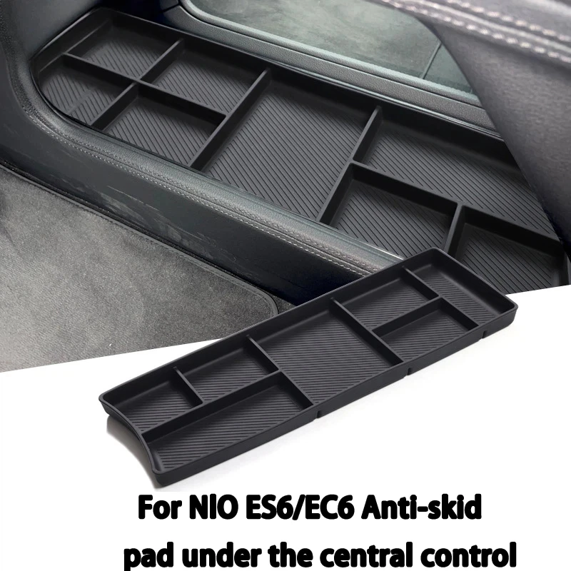 It is suitable for NIO EC6 central control lower storage box anti-slip mat ES6 car modified interior dust mat storage