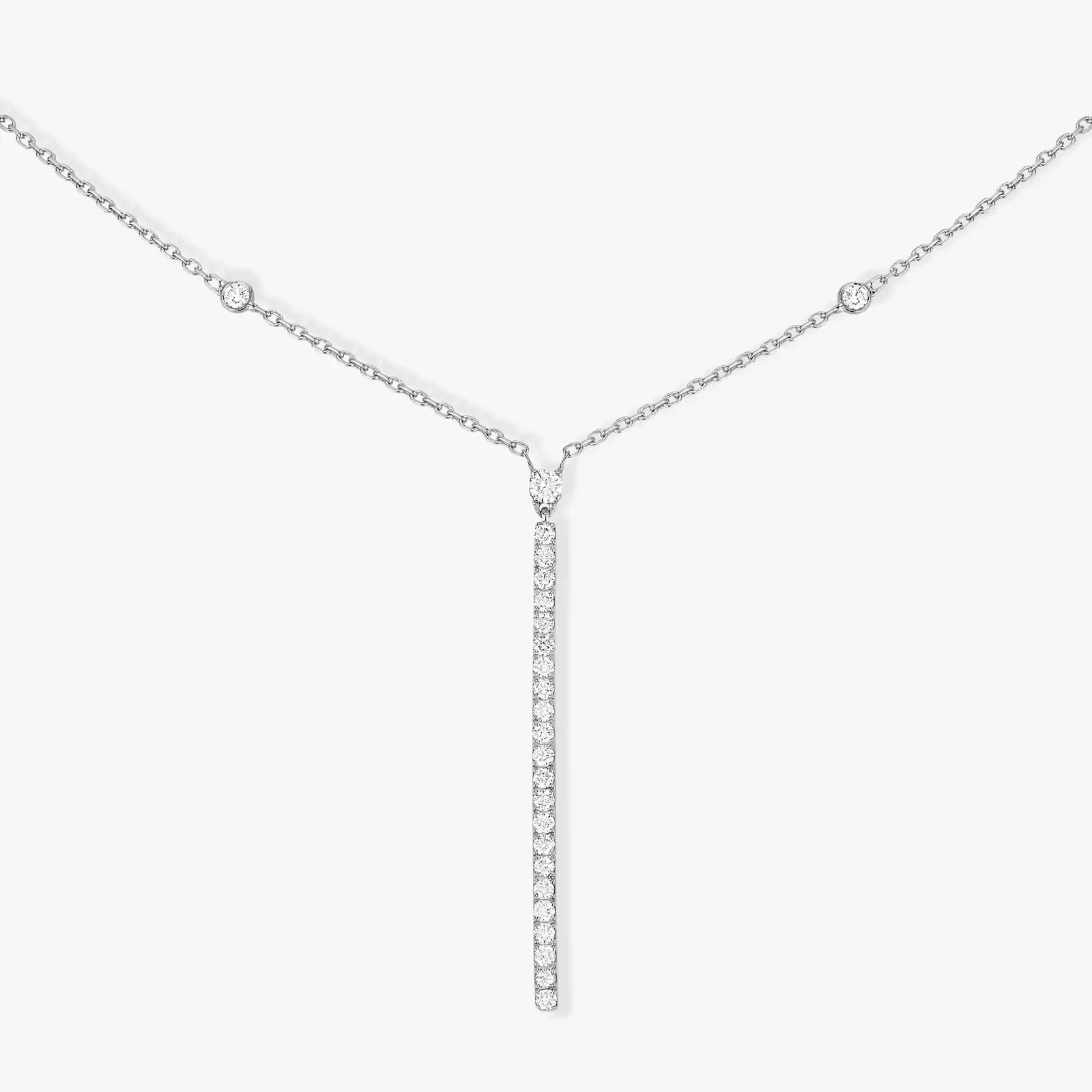 French luxury S925 sterling silver necklace, classic MOVE series, women's diamond necklace, high-quality holiday gift